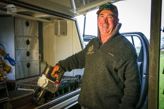 Every farrier's vehicle needs a hand held vacuum to keep it clean and tidy