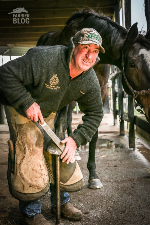 Jock's been shoeing horses for 39 years, but has no plans to give it up any time soon