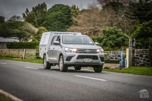 On the road Good Farrier Services covers the entire Taranaki region
